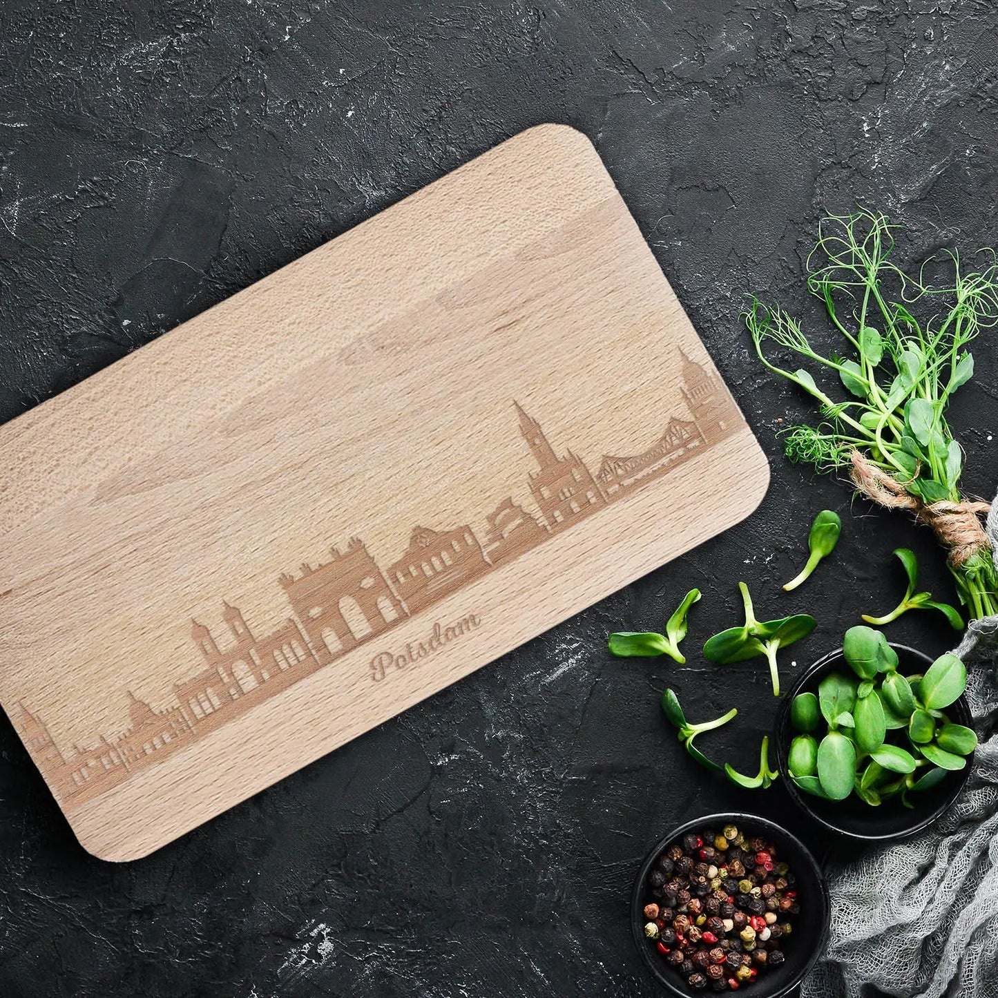 Frühstücksbrettchen Skyline Potsdam