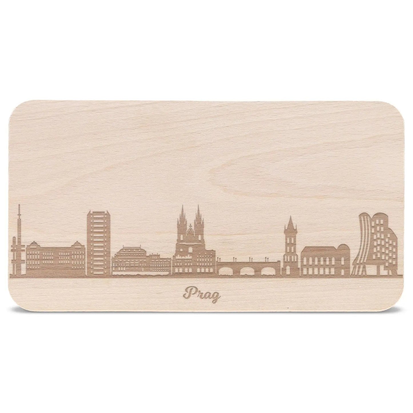 Frühstücksbrettchen Skyline Prag