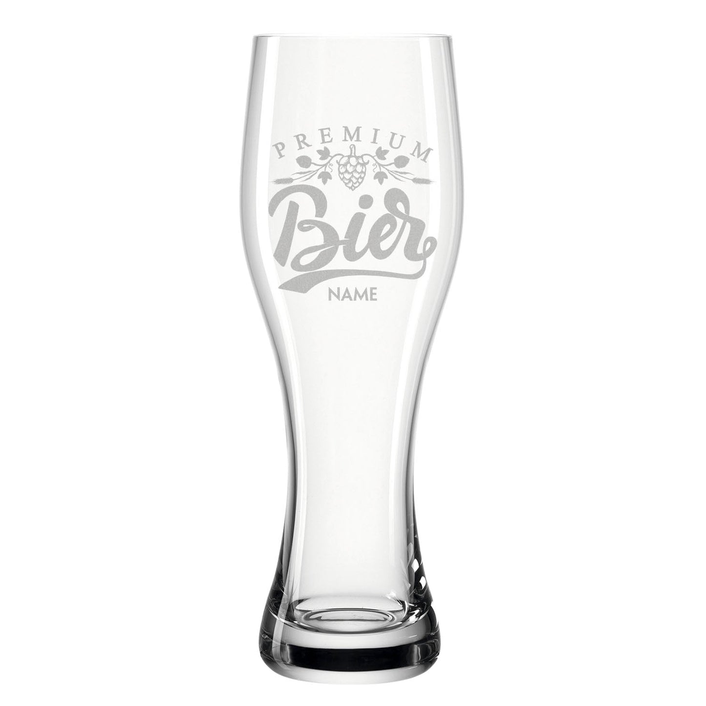Leonardo Weizenglas "Premium Bier" mit Namen