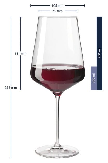 Leonardo Puccini Weingläser - 750ml "Schlechter Tag, Guter Tag - Frag nicht!" im Set