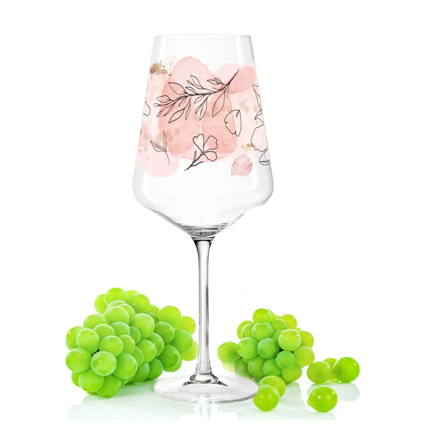 Leonardo Puccini Weinglas mit UV-Druck im Sommerblüten Design im Set