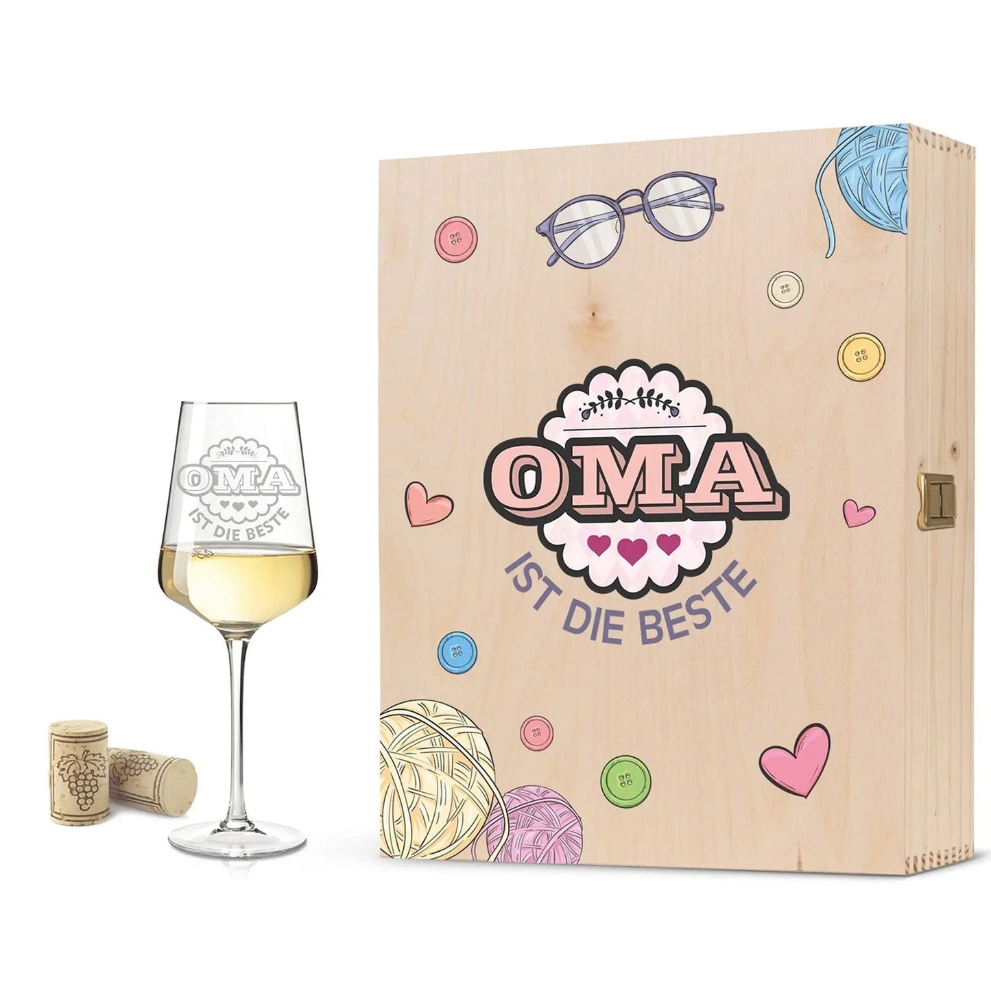 Leonardo Weinglas mit Gravur "Oma ist die Beste"