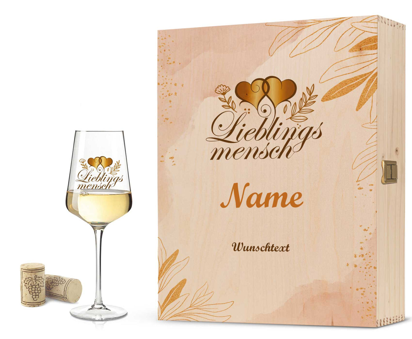 Leonardo Weinglas mit UV-Druck "Lieblingsmensch"