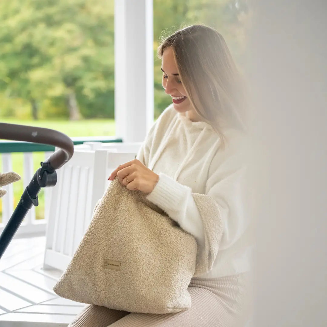Mom Bag Bouclé – Shopper für den Kinderwagen