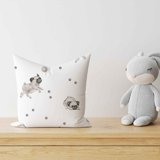 "Süßer Mops" Premium Dekokissen