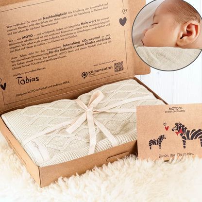 Babydecke Wellen-Struktur "Anmutiger Wellenreiter"
