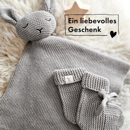 Baby Geschenkset "Hej Baby" Grau