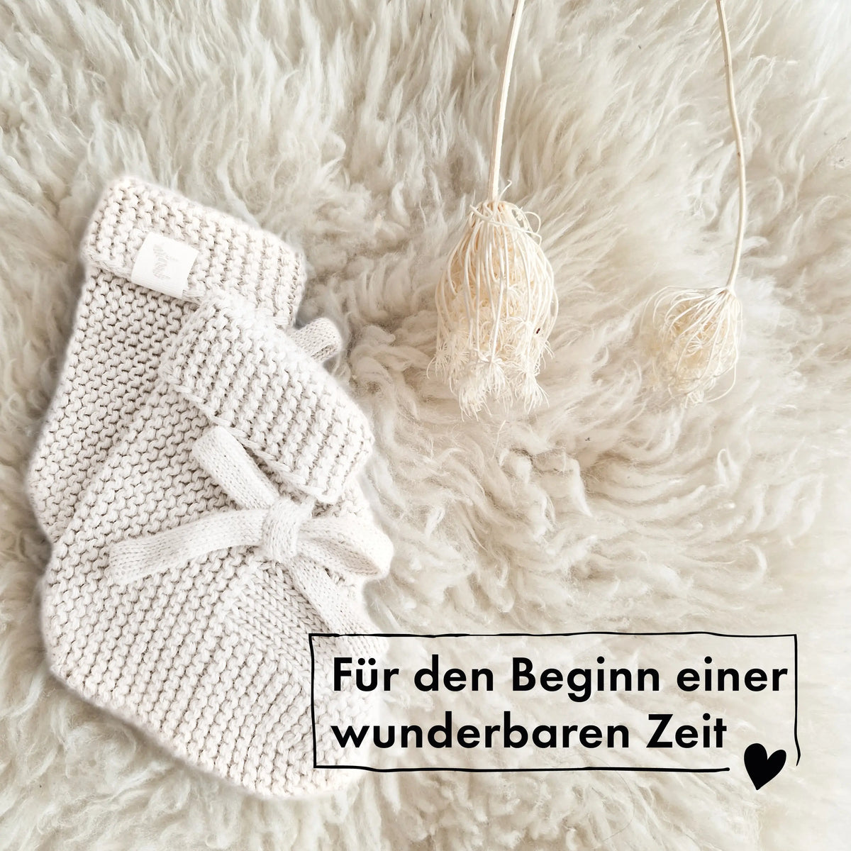 Baby Geschenkset "Hej Baby" Off White