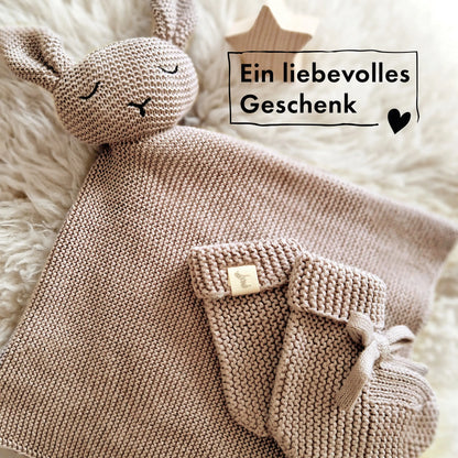 Baby Geschenkset "Hej Baby" Taupe