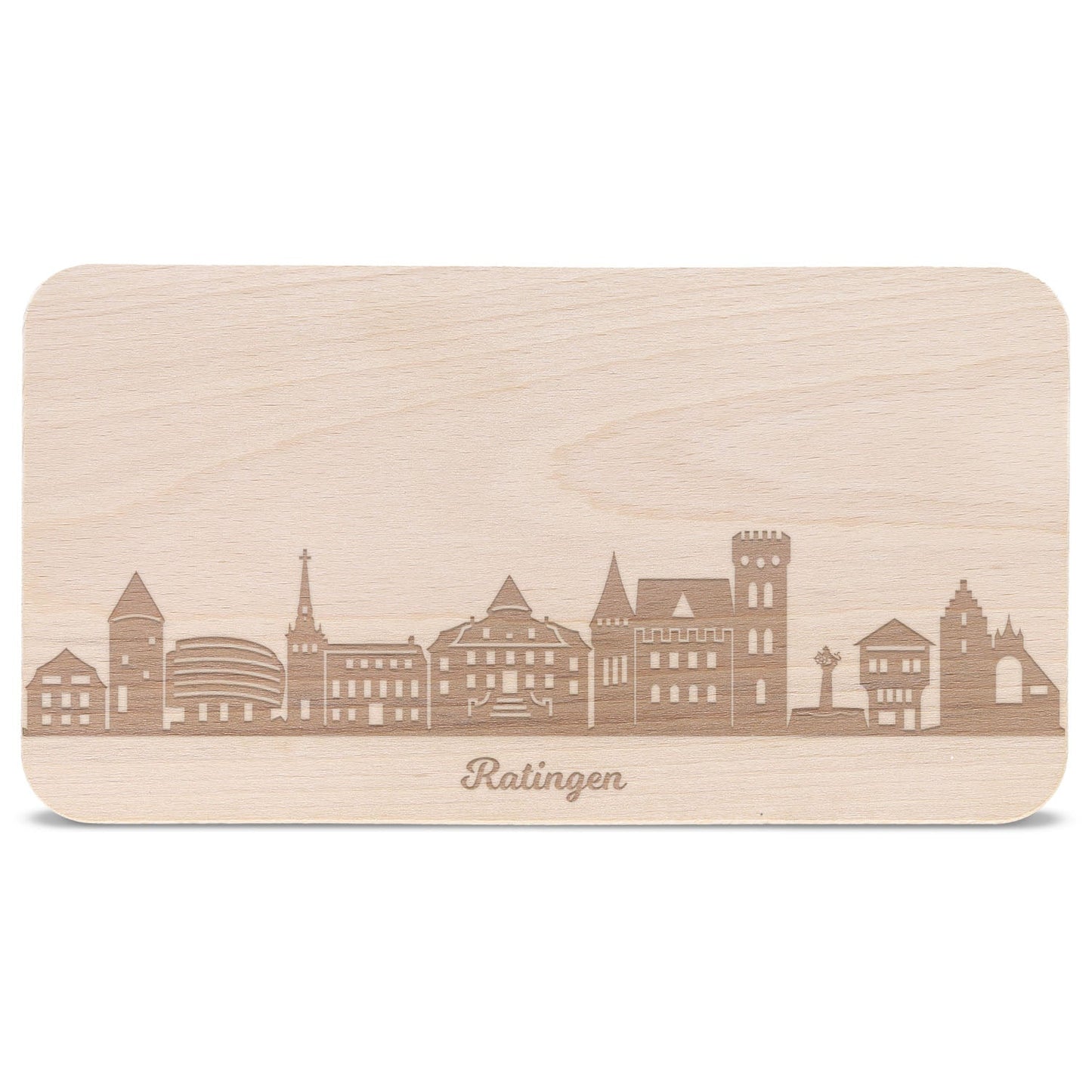 Frühstücksbrettchen Skyline Ratingen