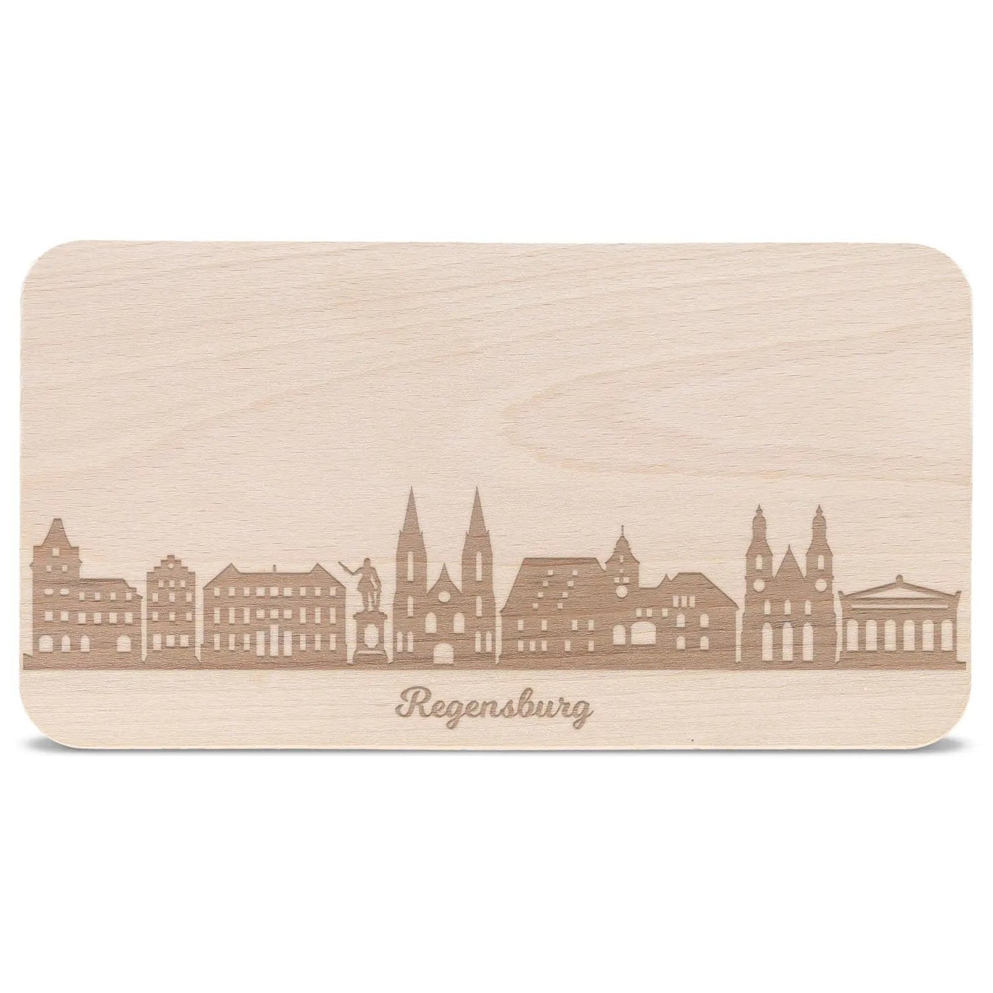 Frühstücksbrettchen Skyline Regensburg