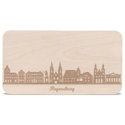 Frühstücksbrettchen Skyline Regensburg