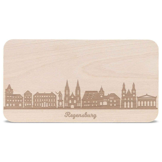Frühstücksbrettchen Skyline Regensburg