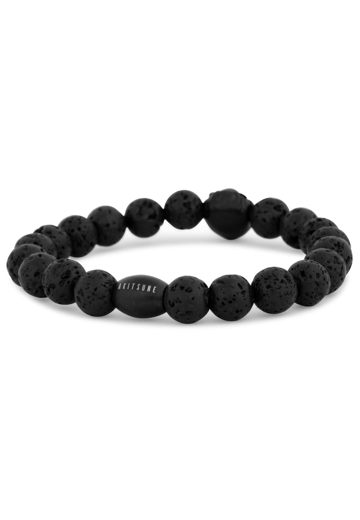 Regis Beaded Bracelet Matte Black - Lavastone