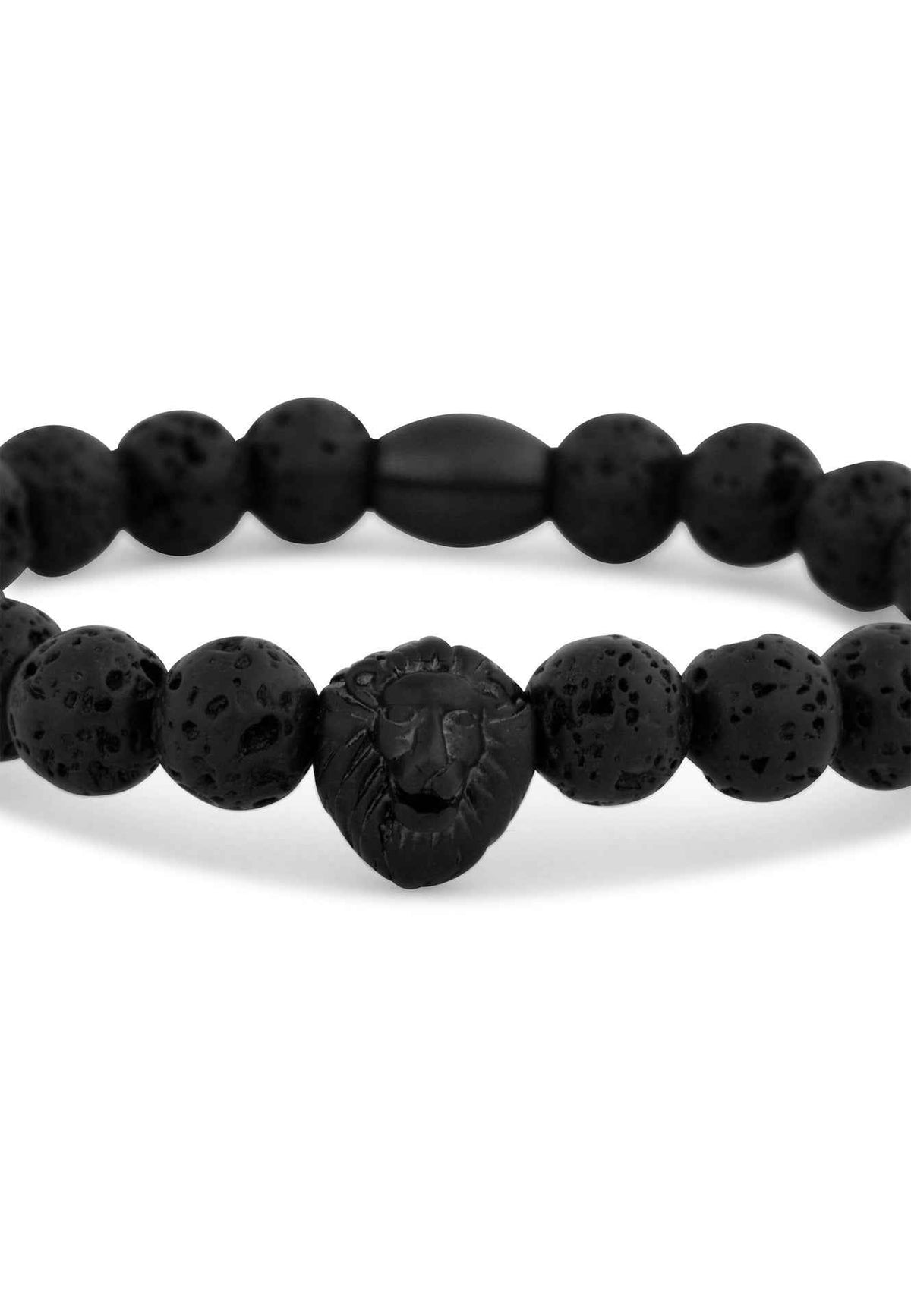 Regis Beaded Bracelet Matte Black - Lavastone