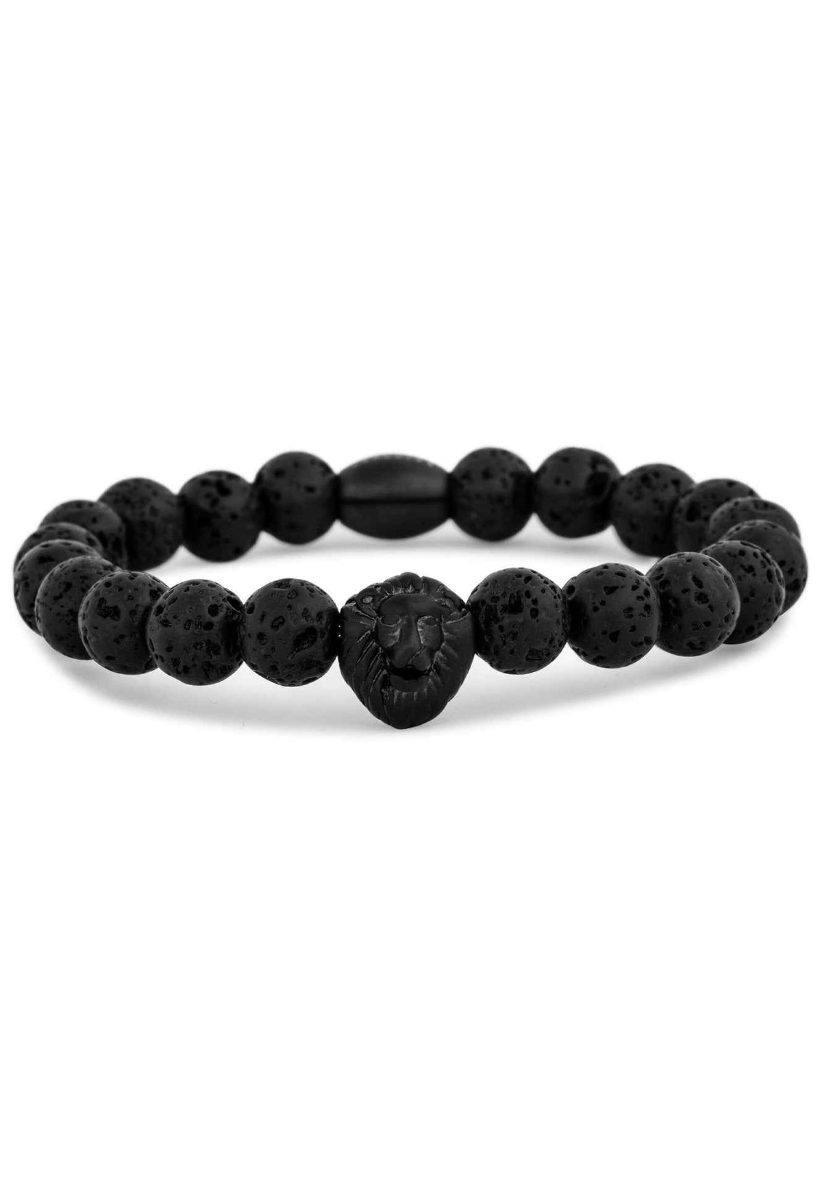 Regis Beaded Bracelet Matte Black - Lavastone