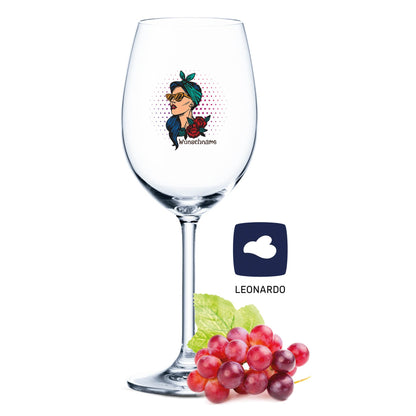 Leonardo Weinglas "Rockabilly Girl" mit UV-Druck
