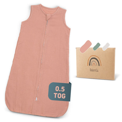 Sommer Schlafsack Kurzarm Rosa