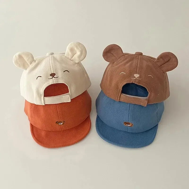 Frühling Sommer Kinder Bär Baby Baseball Caps