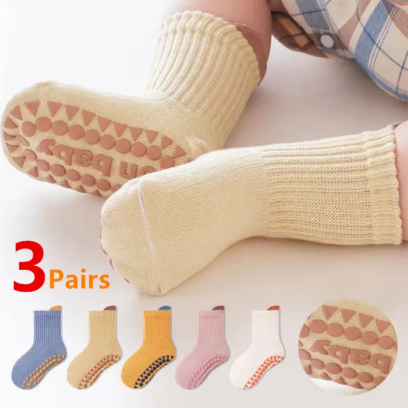3 Paar Antirutsch Kinder Socken - Meloni2
