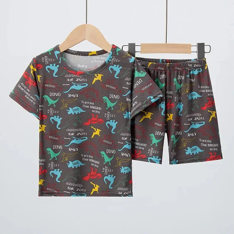 2-teilig Kinder Outfit Dinosaurier Kurz