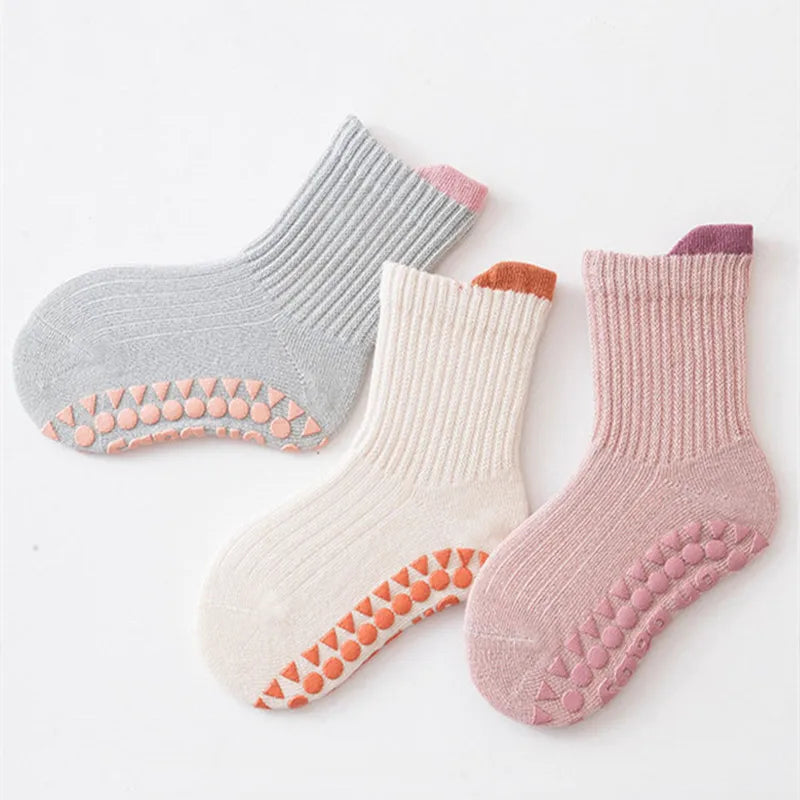 3 Paar Antirutsch Kinder Socken - Meloni2