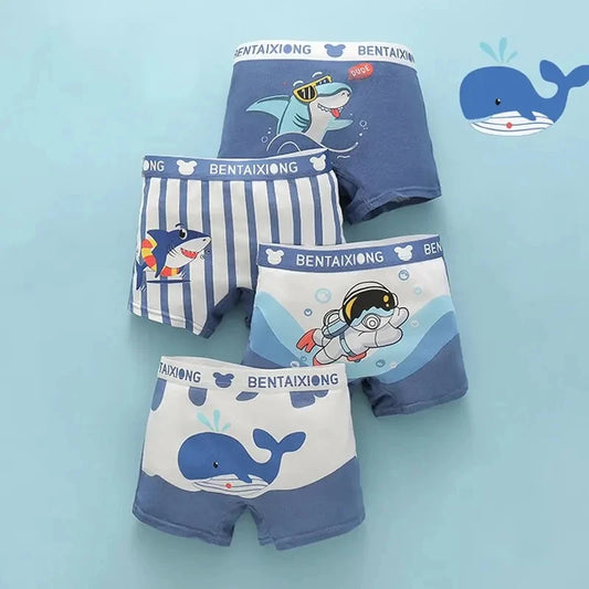 Boxer Shorts für Jungs 4 Paar (Dinos/Marine) - Meloni2