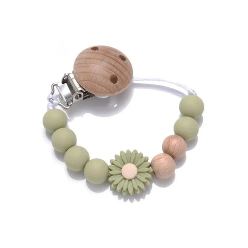 Baby Schnullerkette Buche Holz - Meloni2