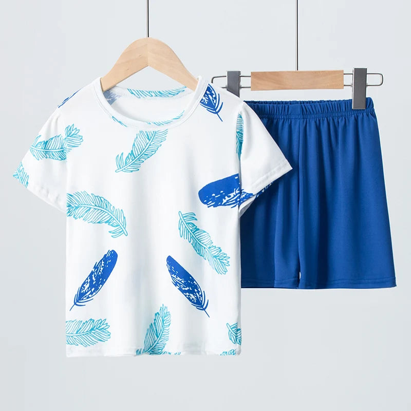 2-teilig Kinder Outfit Dinosaurier Kurz