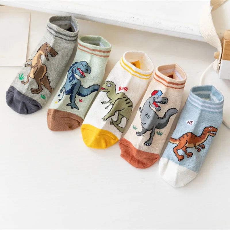5 Paar Socken für Jungs mit Dinos - Meloni2