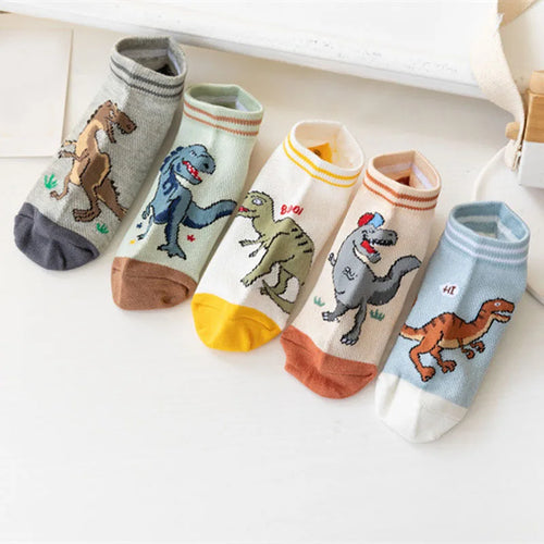 5 Paar Socken für Jungs mit Dinos - Meloni2