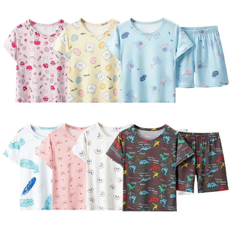 2-teilig Kinder Outfit Dinosaurier Kurz