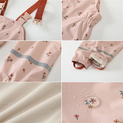 Wasserdichte Regen Hose Baby Overalls Jungen Mädchen - Meloni2