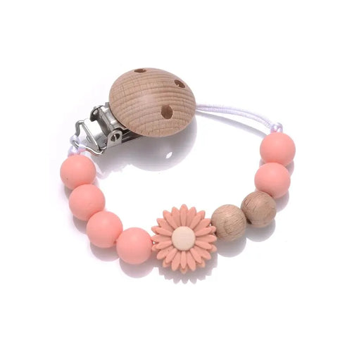 Baby Schnullerkette Buche Holz - Meloni2