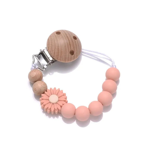 Baby Schnullerkette Buche Holz - Meloni2