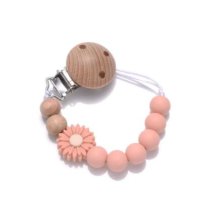 Baby Schnullerkette Buche Holz - Meloni2