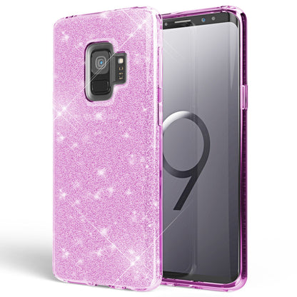NALIA Glitzerhülle für Samsung Galaxy S9 – Funkelnder Glitzer-Look & Grip – SHINEPOP (Silikon Case) – Marke aus Berlin
