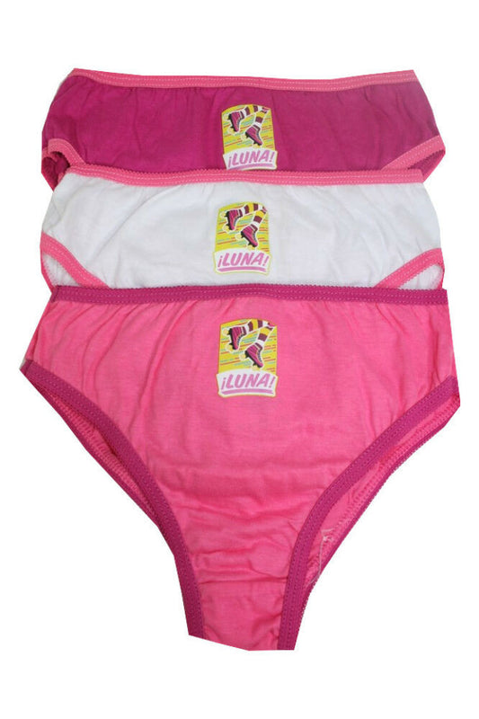 Cotton girl panties - 3 pieces - Soy Luna - 110-116-0