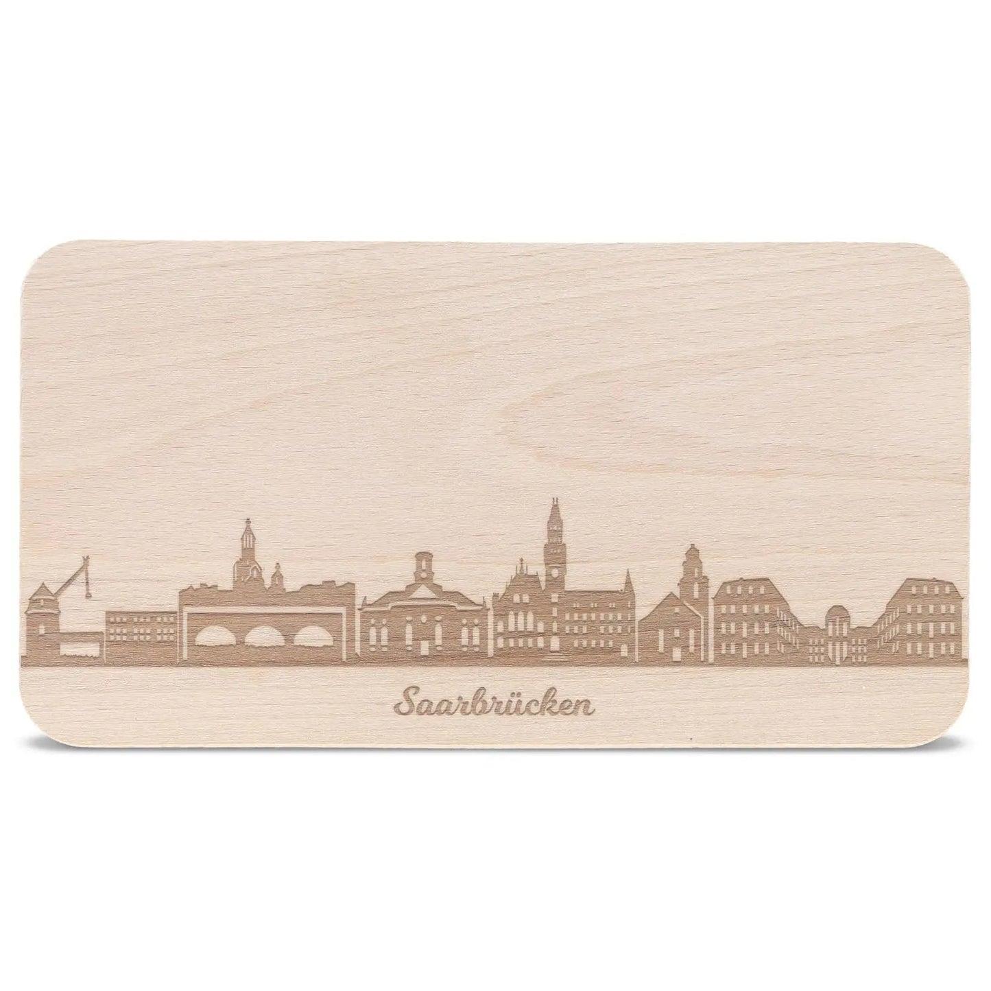 Frühstücksbrettchen Skyline Saarbrücken