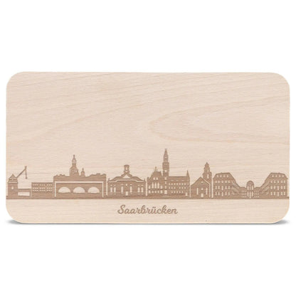 Frühstücksbrettchen Skyline Saarbrücken