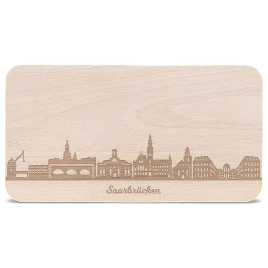 Frühstücksbrettchen Skyline Saarbrücken