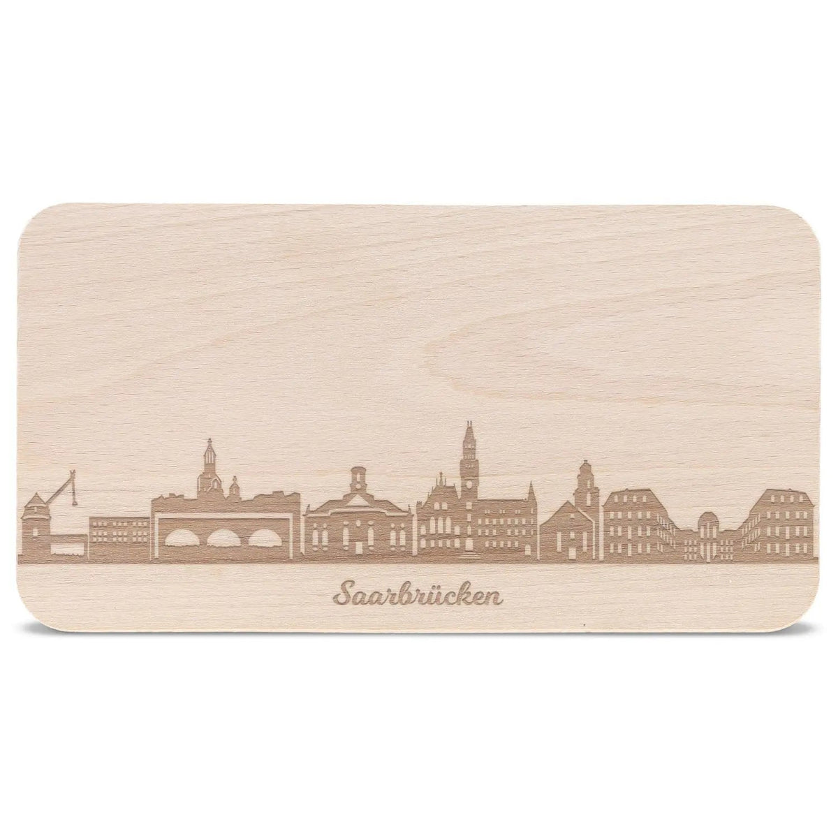 Frühstücksbrettchen Skyline Saarbrücken