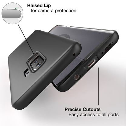 NALIA Ultra Slim Hardcase für Samsung Galaxy S9 Plus – Anti-Fingerabdruck & 0.5mm Dünn – PUREFIT (Matt & Leicht) – Marke aus Berlin