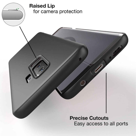 NALIA Ultra Slim Hardcase für Samsung Galaxy S9 Plus – Anti-Fingerabdruck & 0.5mm Dünn – PUREFIT (Matt & Leicht) – Marke aus Berlin