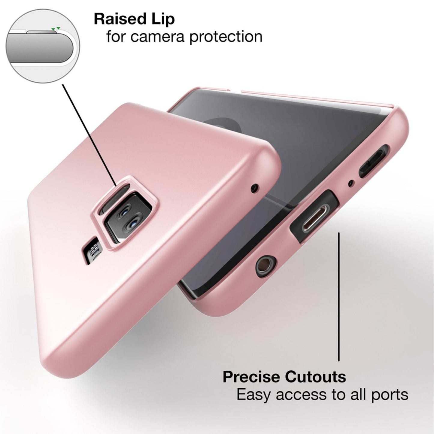 NALIA Ultra Slim Hardcase für Samsung Galaxy S9 Plus – Anti-Fingerabdruck & 0.5mm Dünn – PUREFIT (Matt & Leicht) – Marke aus Berlin