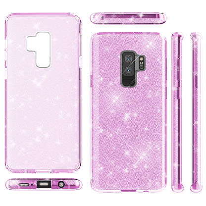 NALIA Glitzerhülle für Samsung Galaxy S9 Plus – Funkelnder Glitzer-Look & Grip – SHINEPOP (Silikon Case) – Marke aus Berlin