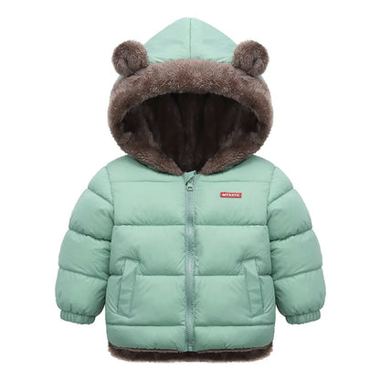 Baby Jungen Mädchen Jacke mit Kapuze Baumwolle - Meloni2