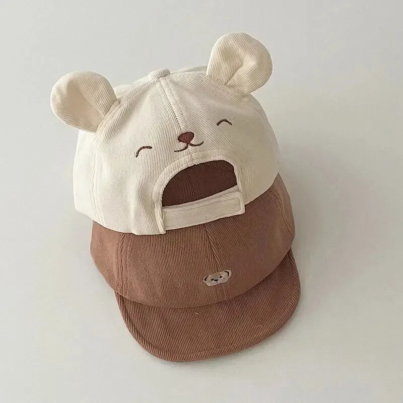 Frühling Sommer Kinder Bär Baby Baseball Caps