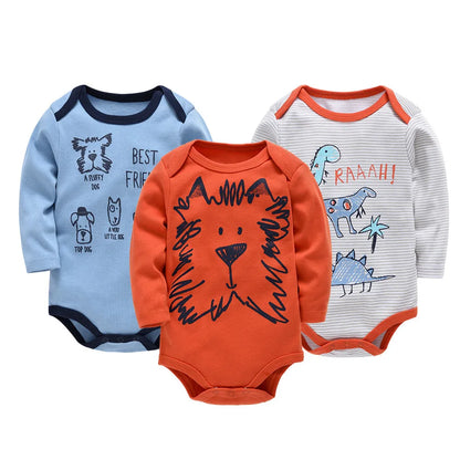 Baby Bodys für Jungs und Mädchen 3 Stück Langarm - Meloni2