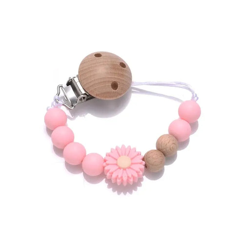 Baby Schnullerkette Buche Holz - Meloni2
